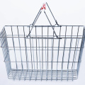 Wire mesh shopping basket